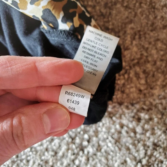 Cable & Gauge Animal Print Batwing Dolman Sleeve Top Women's Plus Size 3X - Picture 9 of 12